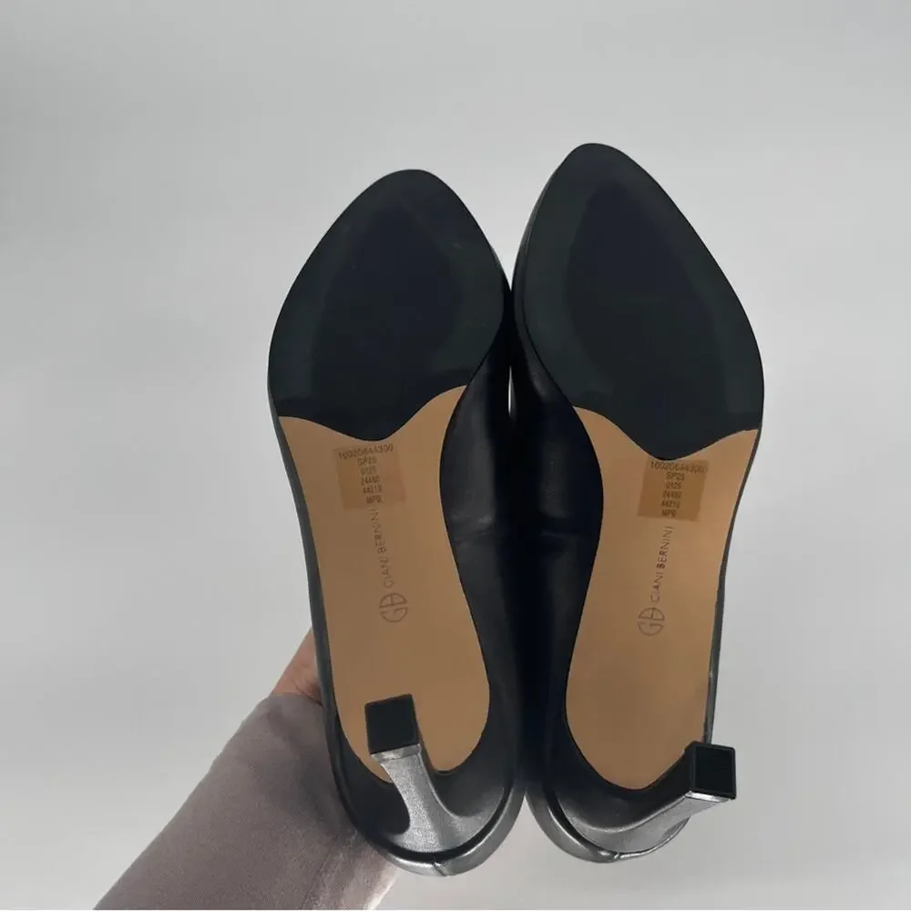 Giani Bernini Verronica Almond Toe Pump heels black beauty - 7